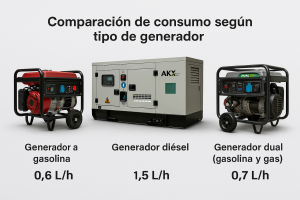 consumo de combustible-AKX-GENERATOR