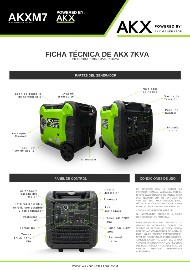 Ficha tecnica-AKX-MINI 7kVA-akx generator