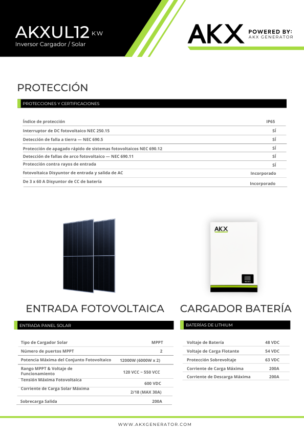Ficha tecnica-Inversor UN LIMET 12KW-akx-generator