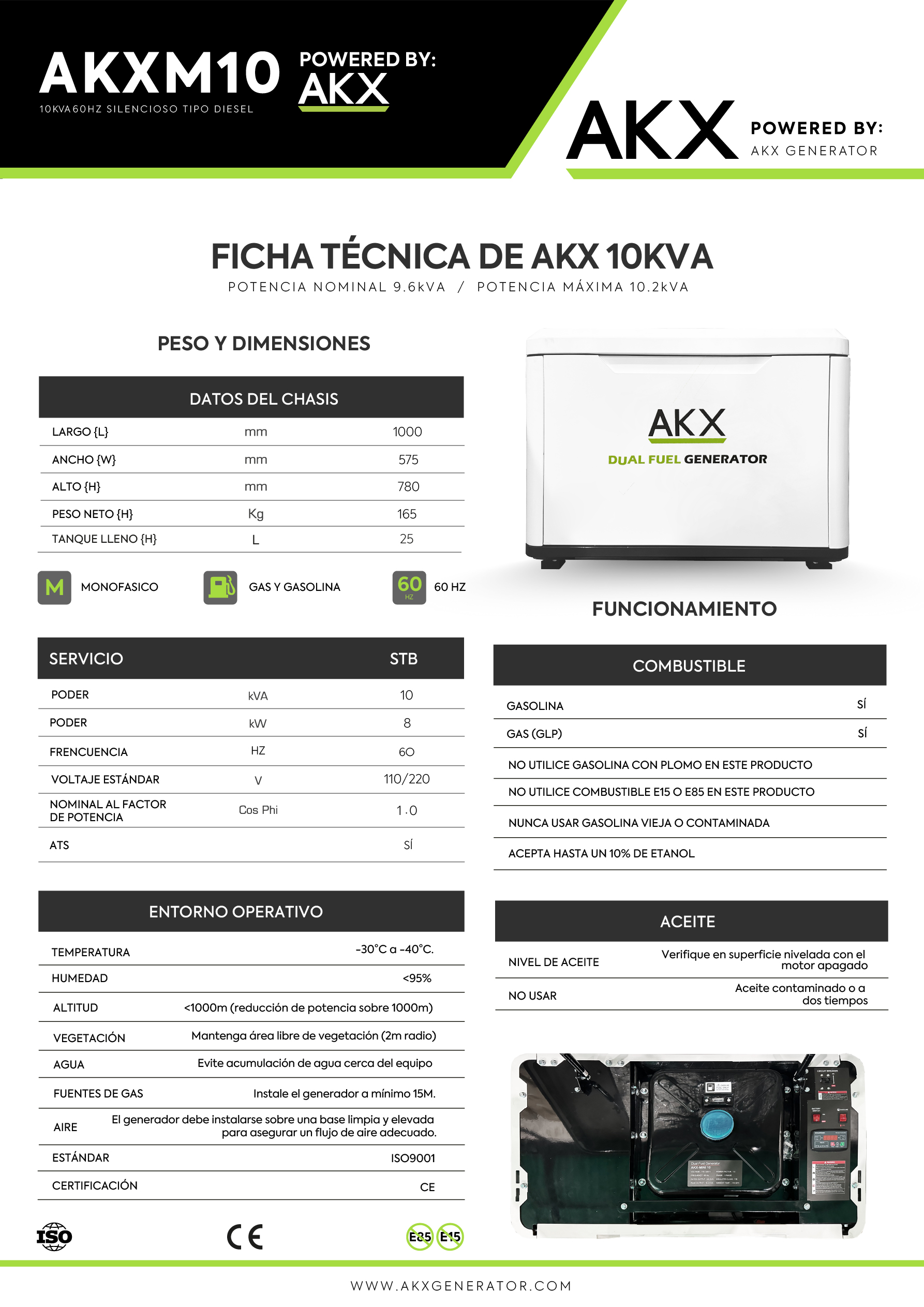 Ficha tecnica-10KVA AKX MINI 1-akx-generator