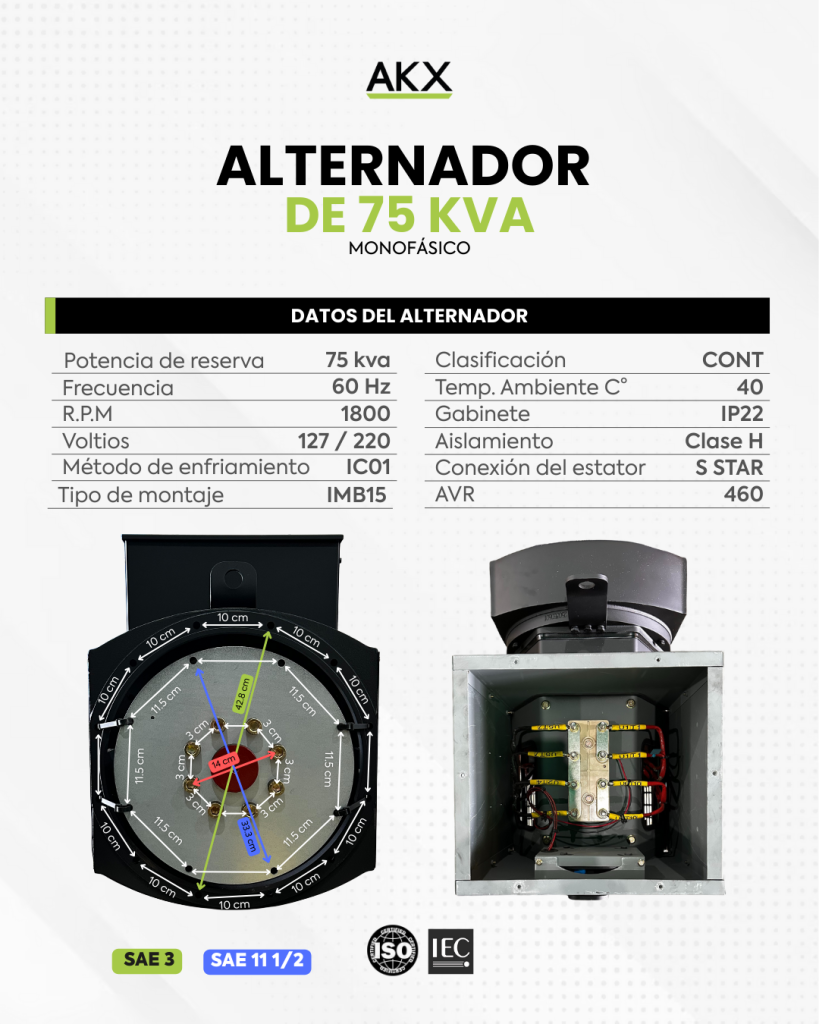 Alternador ficha tecnica-AAKX-GENERATOR